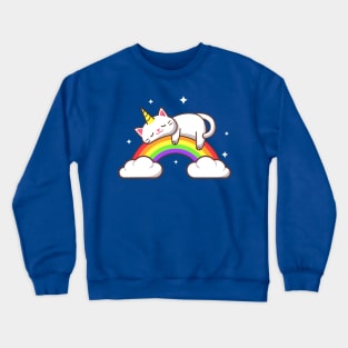 Caticorn Rainbow Crewneck Sweatshirt